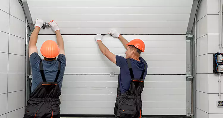 Garage Door Bottom Panel Repair in Palm Springs, FL