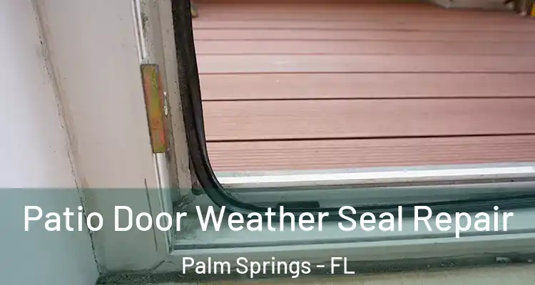  Patio Door Weather Seal Repair Palm Springs - FL