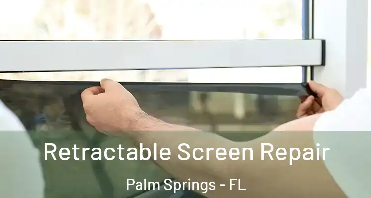  Retractable Screen Repair Palm Springs - FL