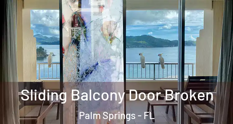  Sliding Balcony Door Broken Palm Springs - FL